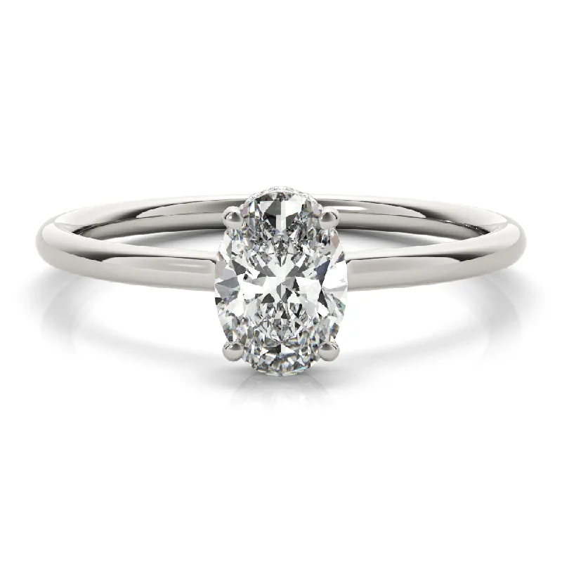 Aimee Oval Diamond Solitaire Engagement Ring