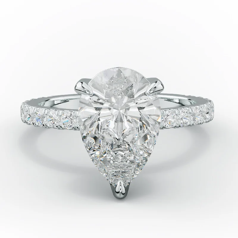 Evelyn Pear Shape Diamond Engagement Ring