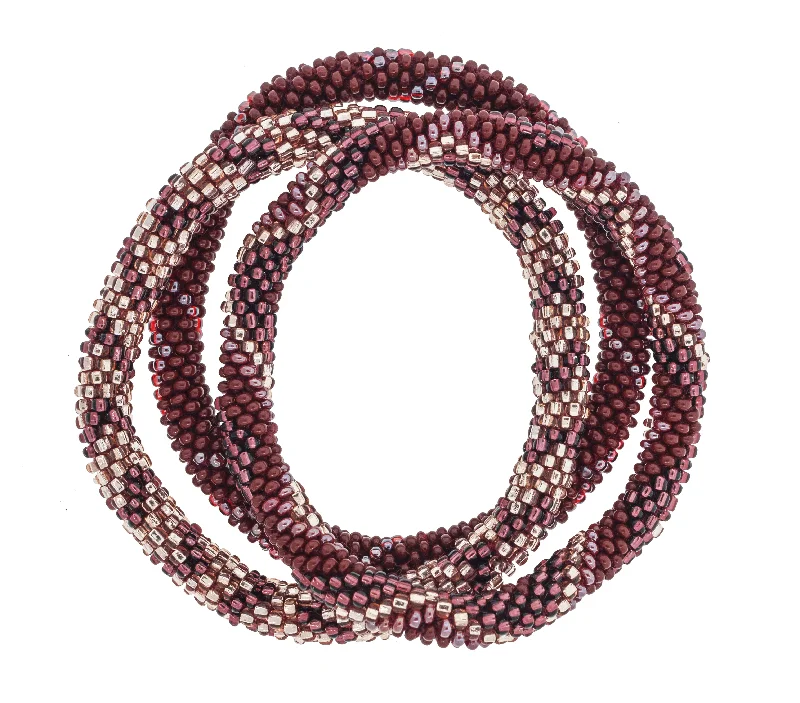 8 inch Roll-On® Bracelets <br> Bordeaux