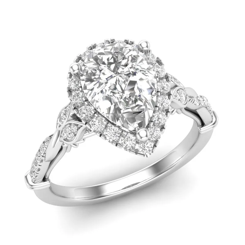 Diamond Engagement Ring Luminar L8676-PS 1.82 ctw