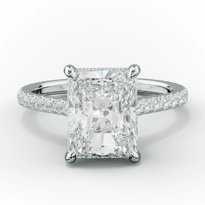 Aria Radiant Cut Diamond Engagement Ring