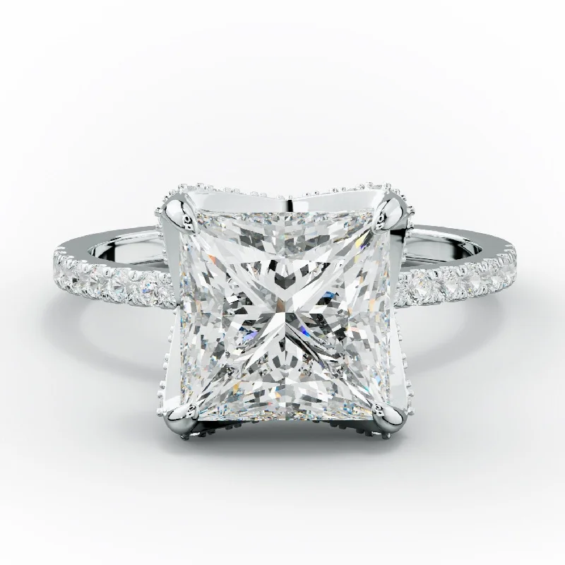 Charlotte Princess Cut Diamond Engagement Ring