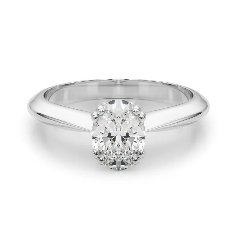 Ava Oval Diamond Solitaire Engagement Ring