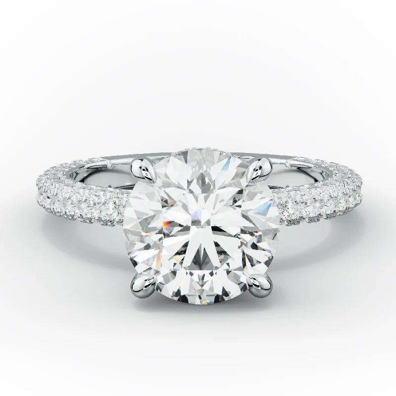 Aurora Round Diamond Engagement Ring