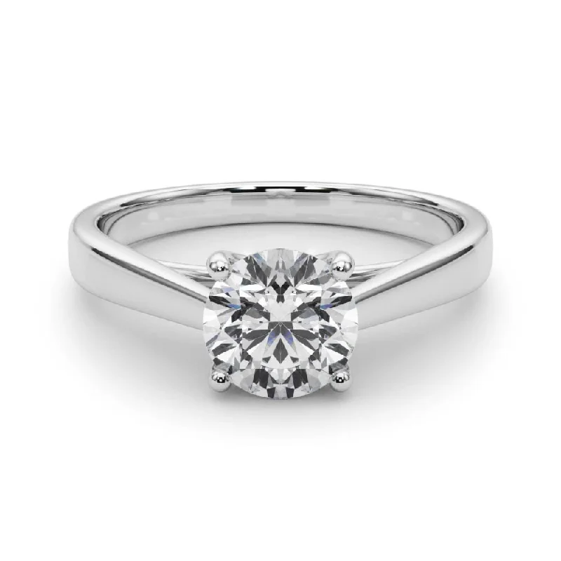 Bella Round Diamond Solitaire Engagement Ring