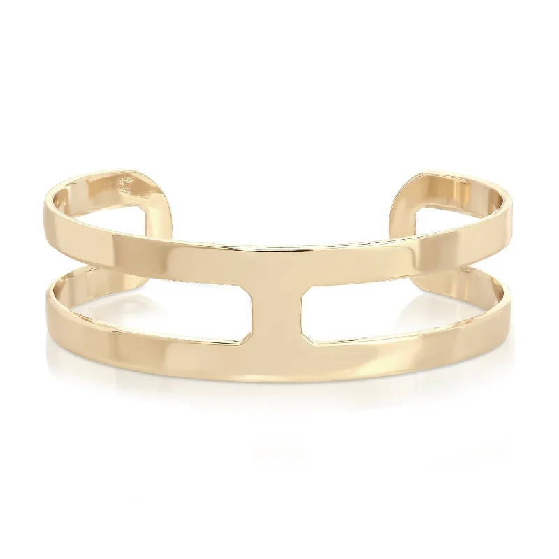 Rectangle Cut-Out Cuff Bracelet