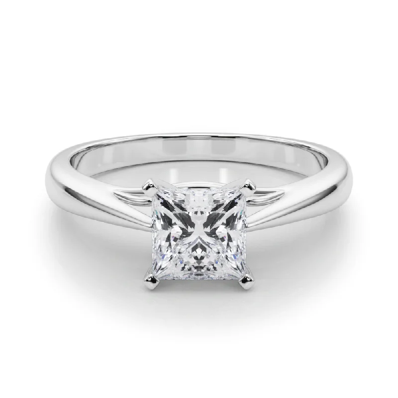 Katerina Princess Diamond Solitaire Engagement Ring