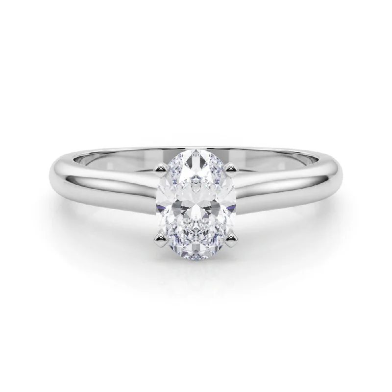 Isabella Oval Diamond Solitaire Engagement Ring