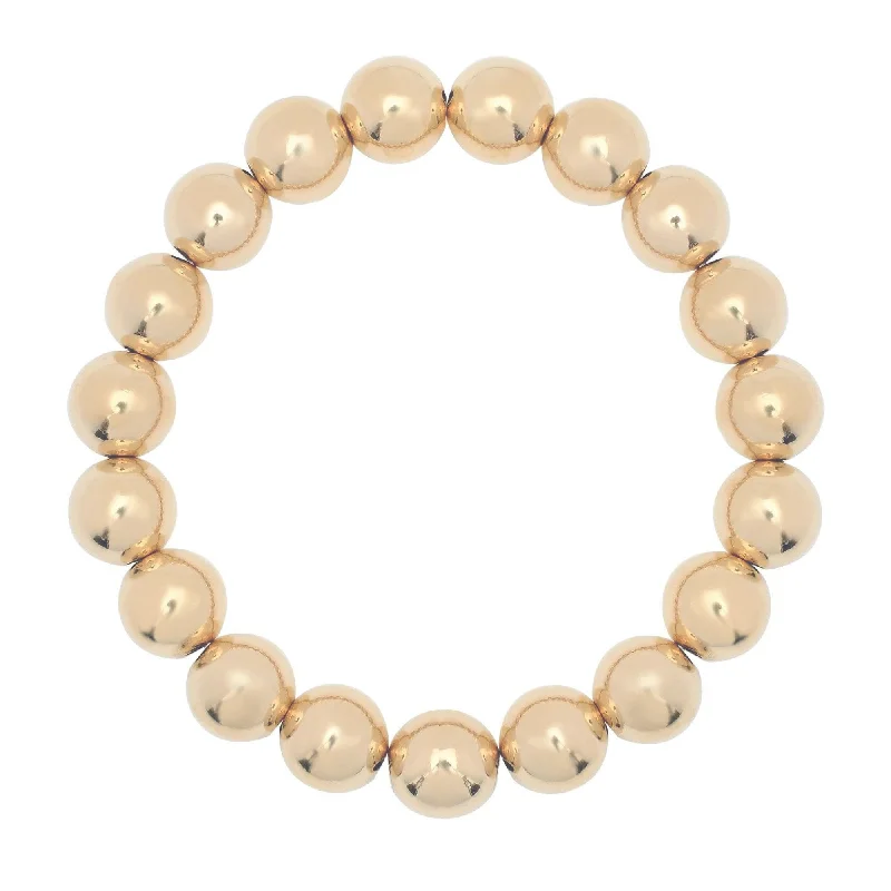 Large Gold Ball Bracelet