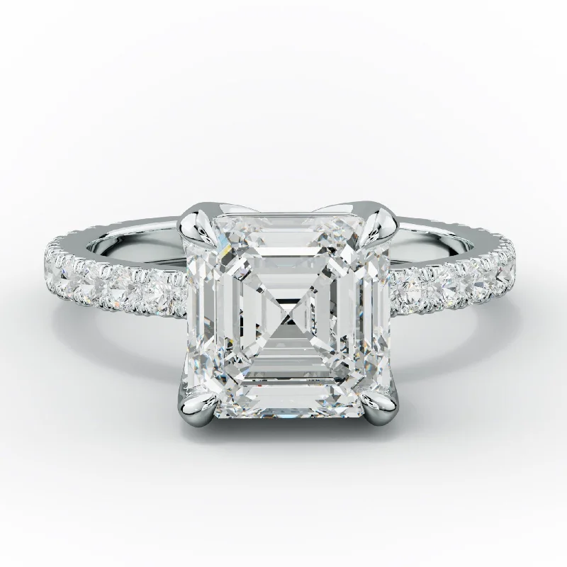 Evelyn Asscher Diamond Engagement Ring