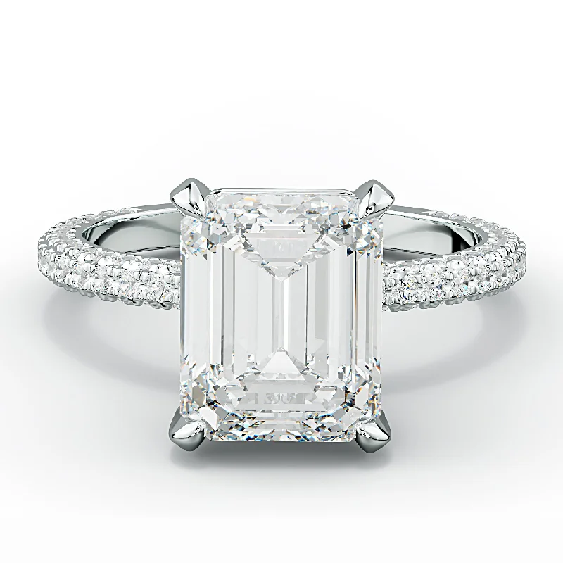 Sofia Emerald Cut Diamond Engagement Ring