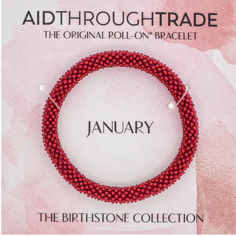 <br> Birthstone Roll-On® Bracelets <br> January