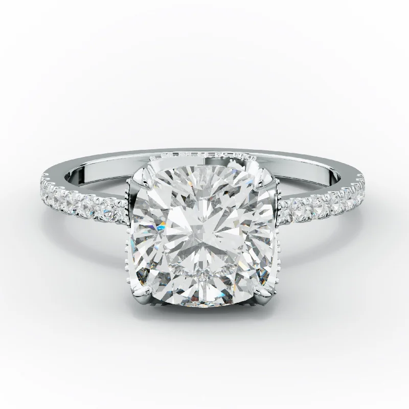 Charlotte Cushion Cut Diamond Engagement Ring