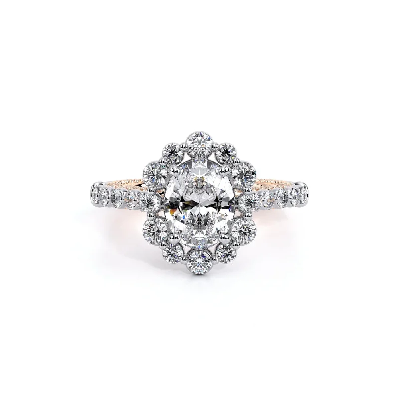 Verragio Couture Collection Diamond Engagement Ring Lab Oval Diamond Center