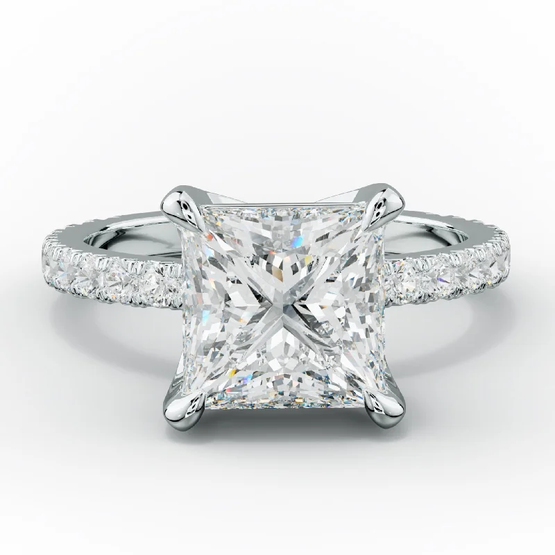 Evelyn Princess Cut Diamond Engagement Ring