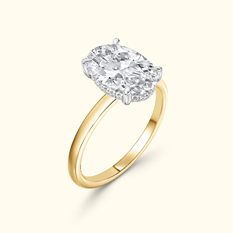 Jess' Diamond Engagement Ring - Slimline Band