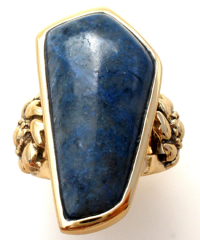 Barse Bronze Lapis Lazuli Ring Size 6