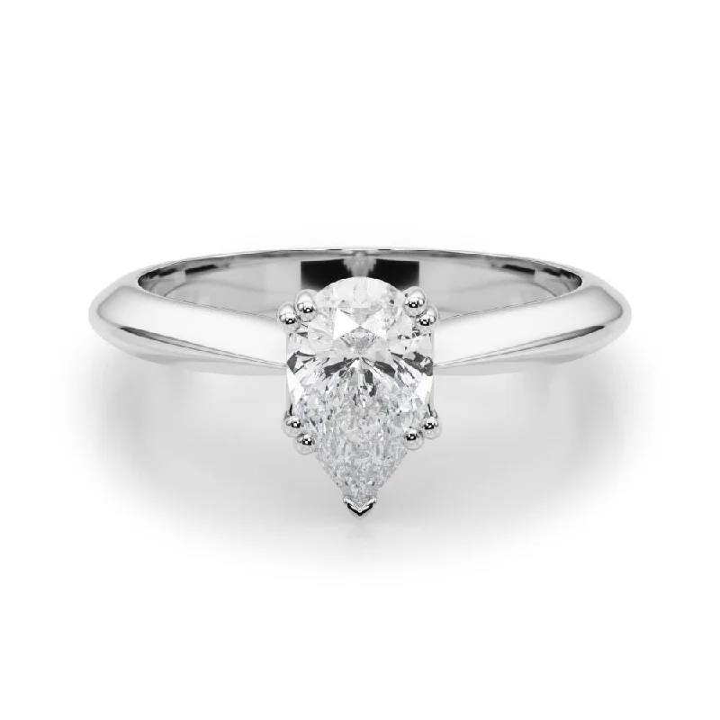 Ava Pear Diamond Solitaire Engagement Ring