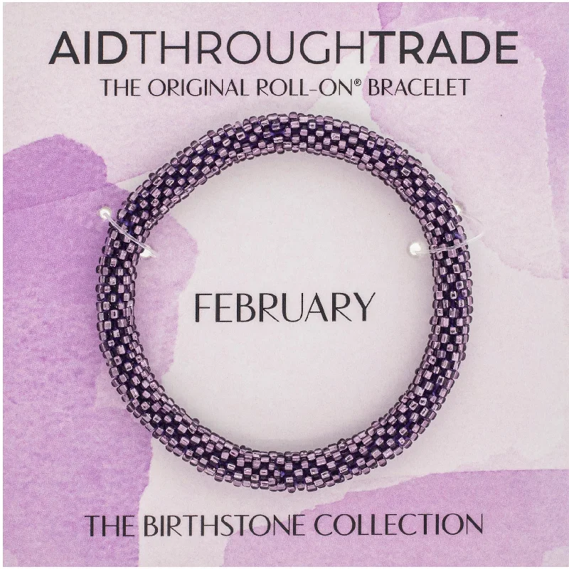 <br> Birthstone Roll-On® Bracelets <br> February