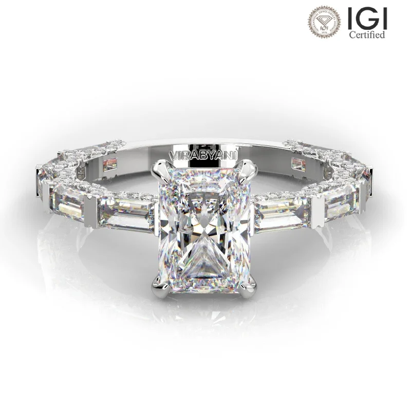 Francesca Radiant Lab Grown Diamond Engagement Ring IGI Certified