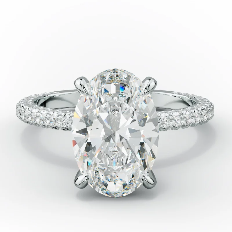 Sofia Oval Diamond Engagement Ring