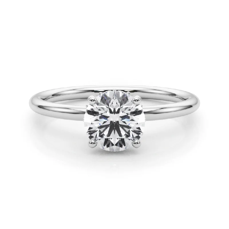 Eva Round Diamond Solitaire Engagement Ring