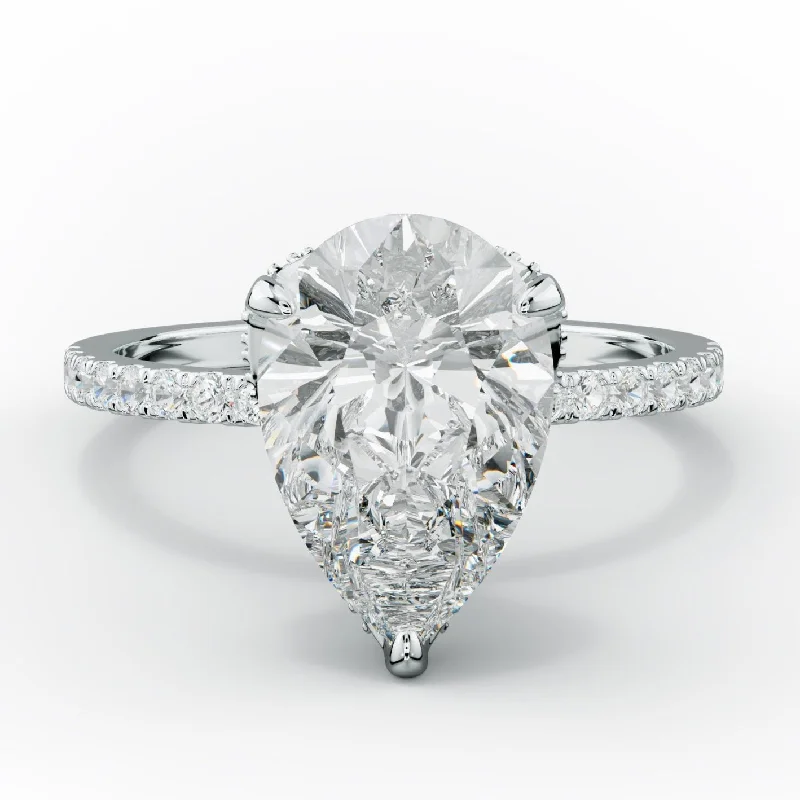 Charlotte Pear Shape Diamond Engagement Ring